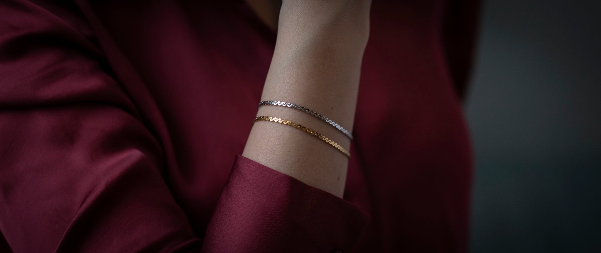 Armkettchen in Gold und Silber von Oh Bracelet Berlin