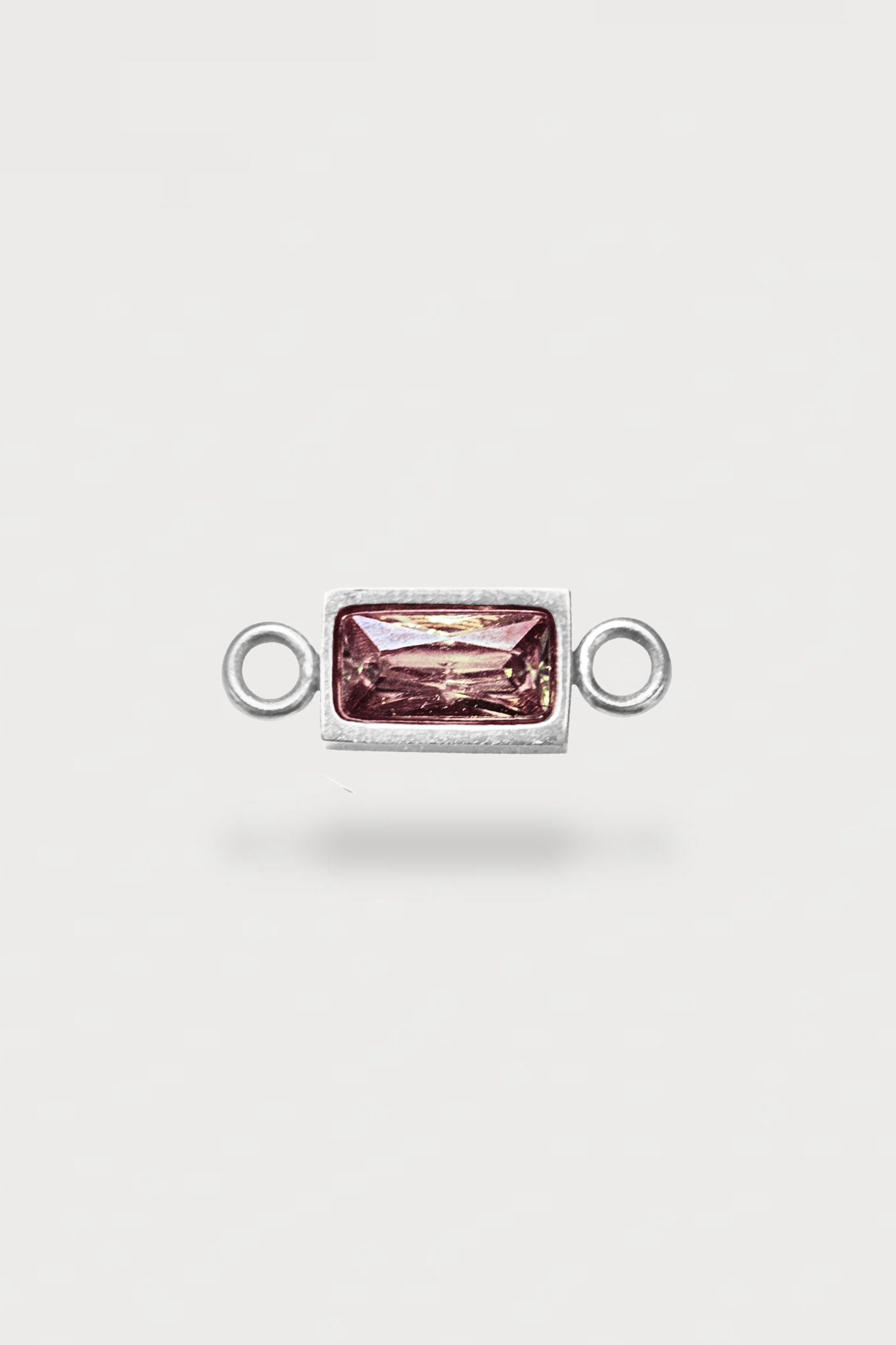 Baguette Charm | Farbe Silber