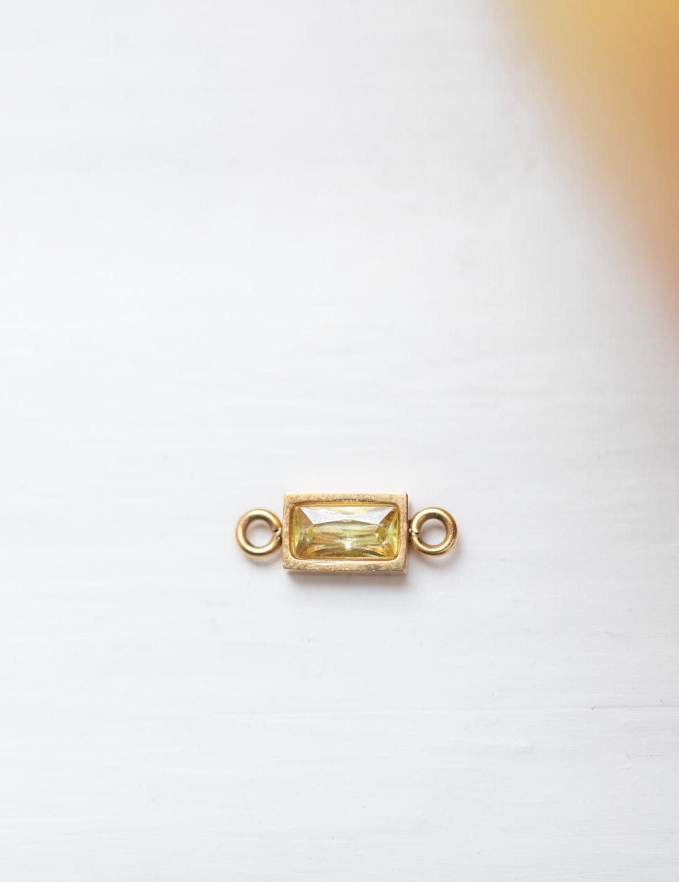 Baguette Charm | Farbe Gold