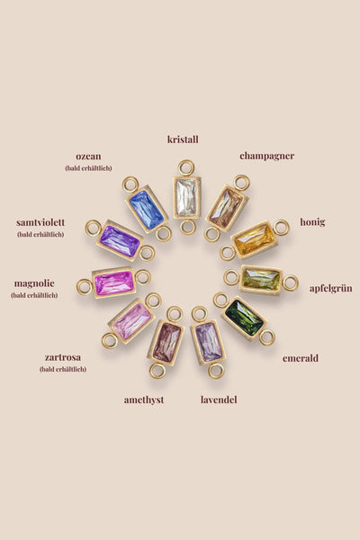 Baguette Charm | Farbe Gold