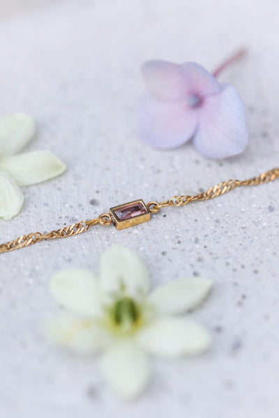 Baguette Charm | Farbe Gold