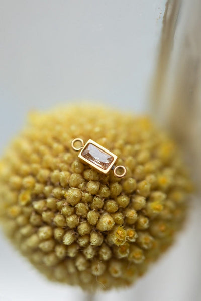 Baguette Charm | Farbe Gold