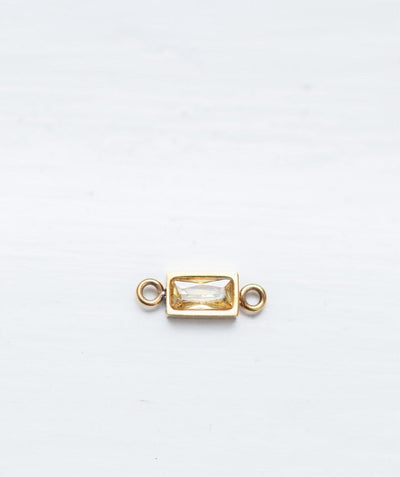 Baguette Charm | Farbe Gold