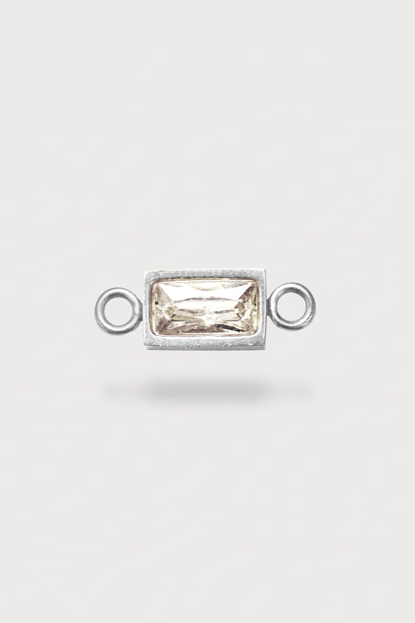 Baguette Charm | Farbe Silber