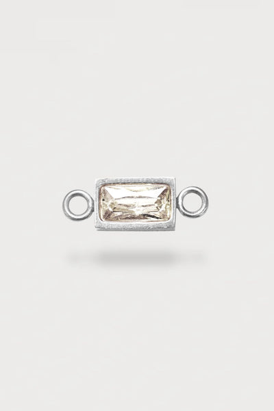Baguette Charm | Farbe Silber