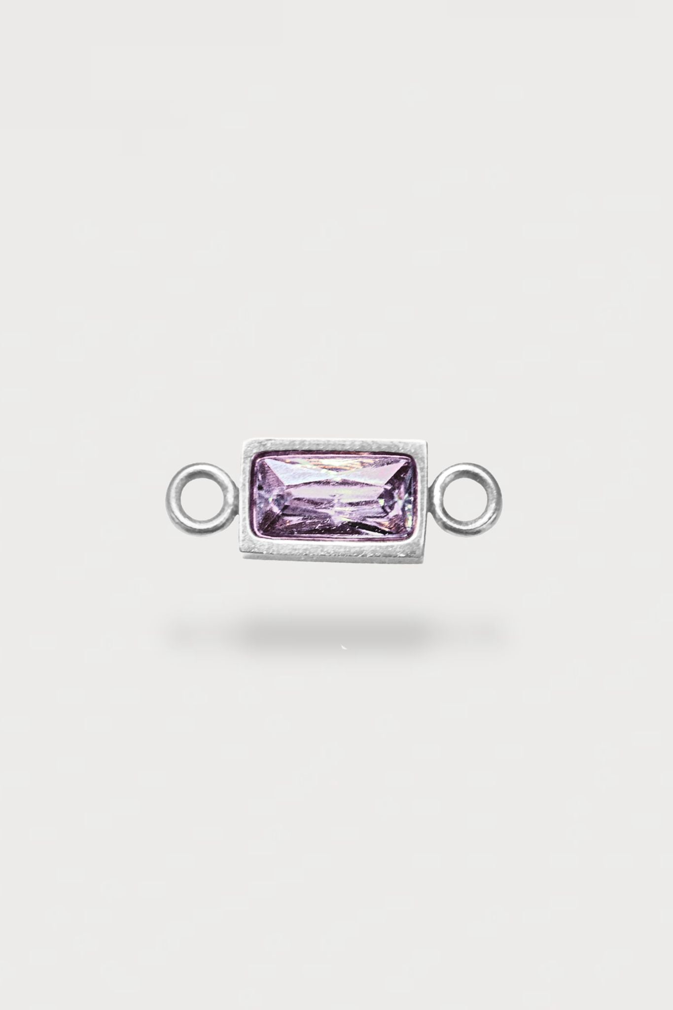 Baguette Charm | Farbe Silber