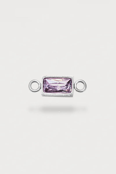 Baguette Charm | Farbe Silber