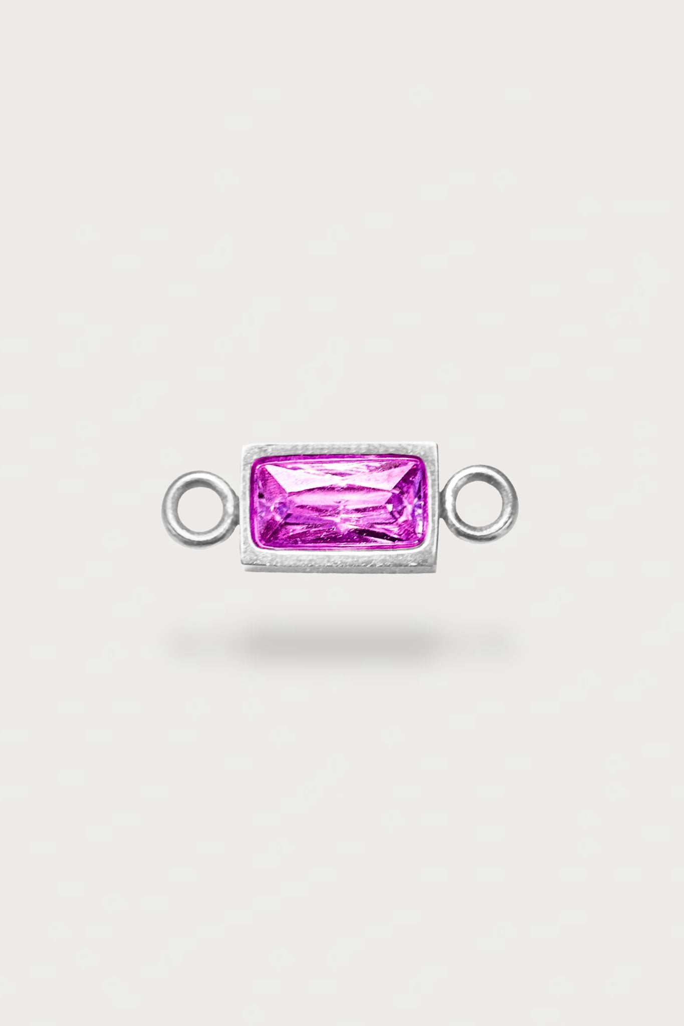 Baguette Charm | Farbe Silber