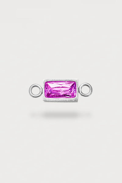 Baguette Charm | Farbe Silber