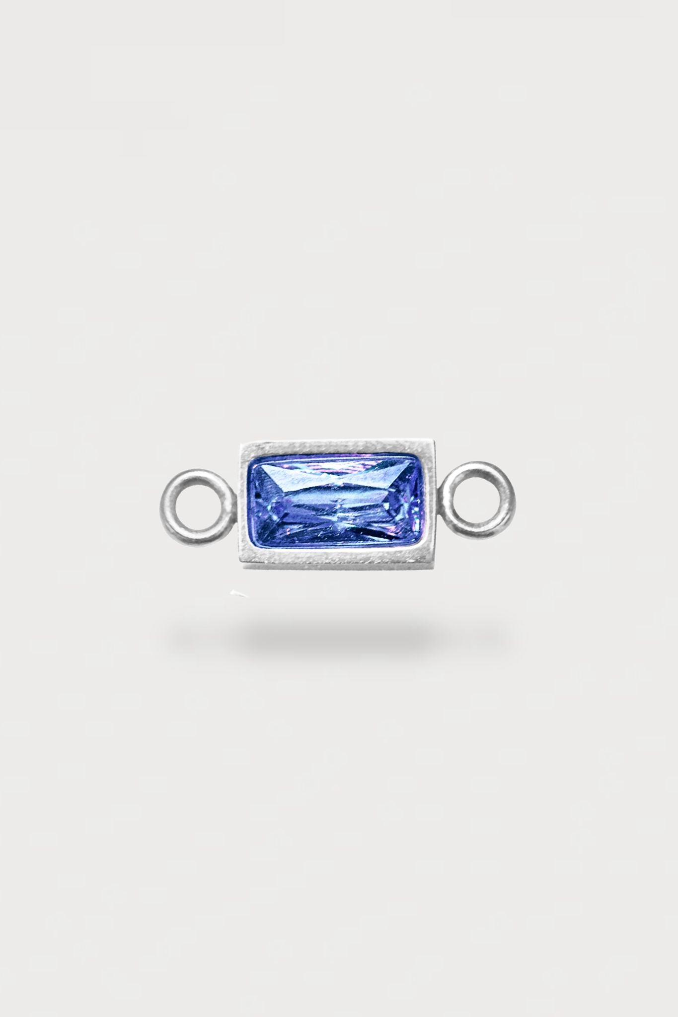 Baguette Charm | Farbe Silber