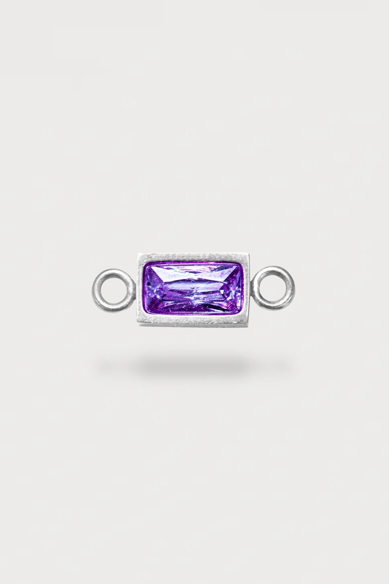 Baguette Charm | Farbe Silber