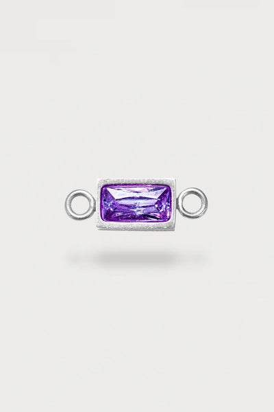 Baguette Charm | Farbe Silber