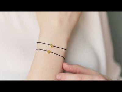 Friendship bracelet heart - color rose gold