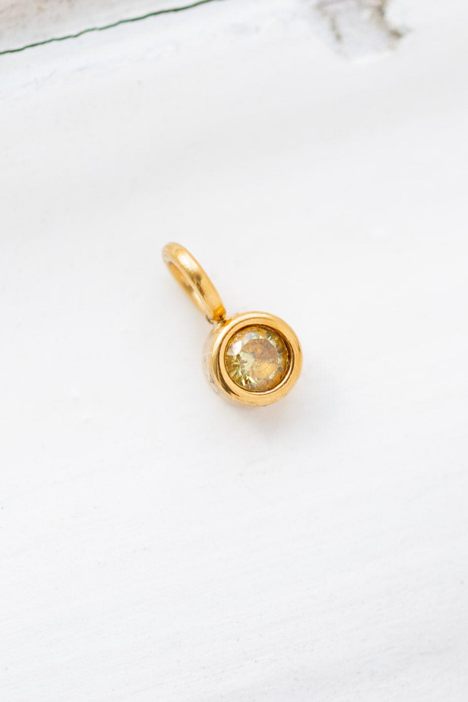 Geburtsstein Charm | Farbe Gold